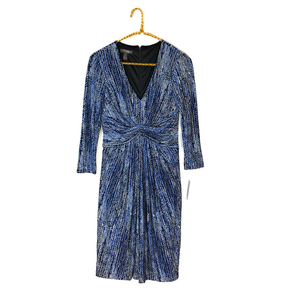 Stitch Fix Muse Herringbone Print Knit Dress NWT - Picture 1 of 4